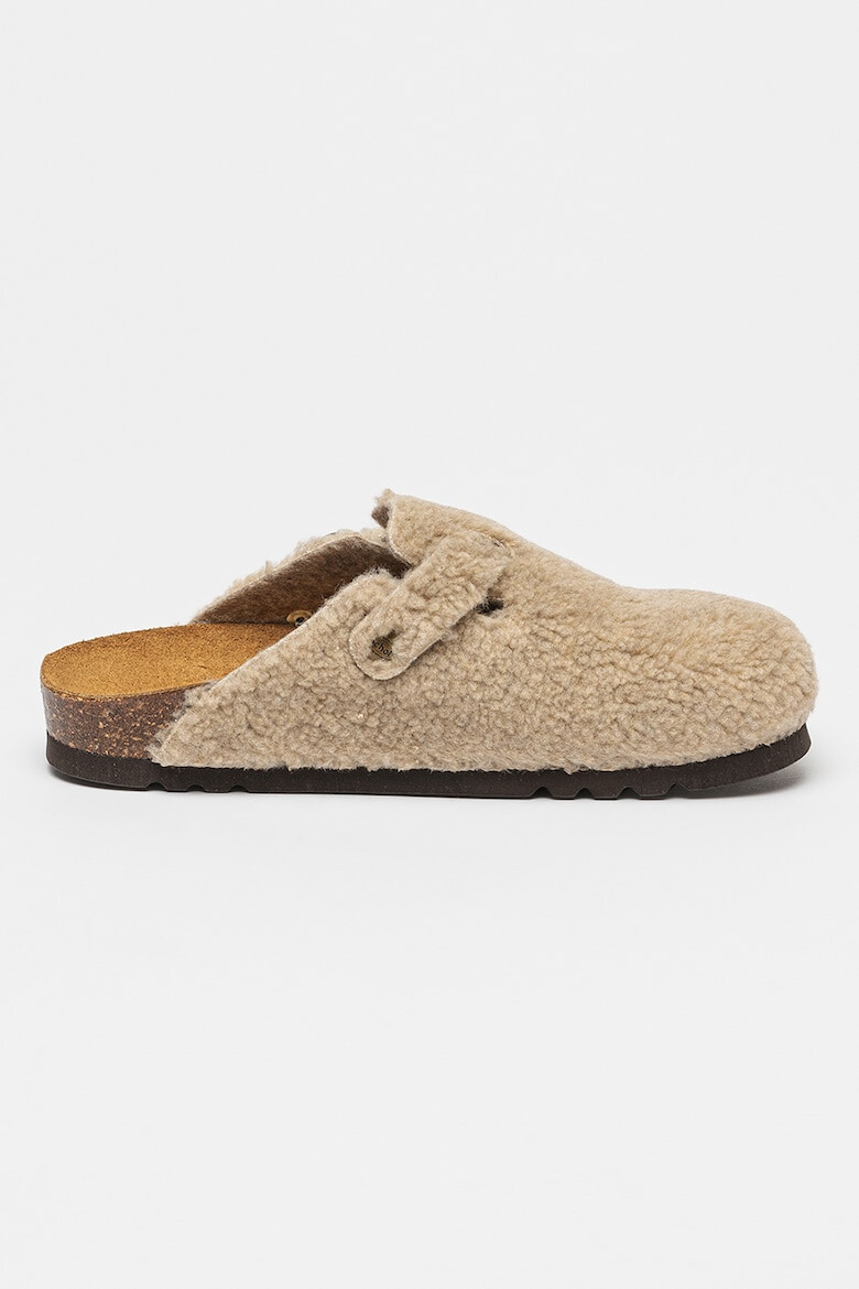 Scholl Papuci de blana shearling sintetica Fae New - Pled.ro