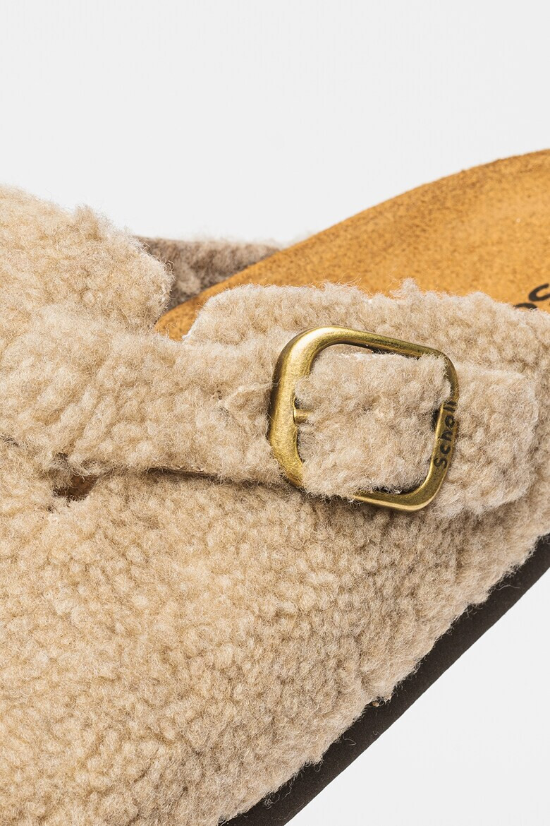 Scholl Papuci de blana shearling sintetica Fae New - Pled.ro