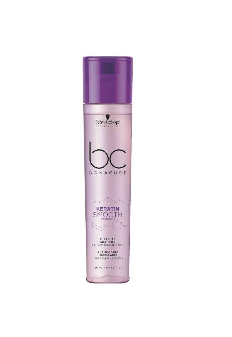 Schwarzkopf Professional Sampon micelar BC Bonacure Keratin Smooth Perfect Micellar pentru par indisciplinat 250 ml - Pled.ro