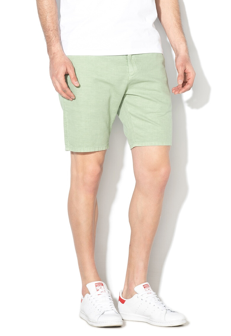 Scotch & Soda Bermude chino din amestec de in cu snur - Pled.ro