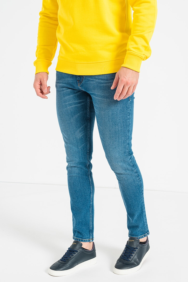 Scotch & Soda Blugi skinny din amestec de bumbac organic cu aspect decolorat - Pled.ro