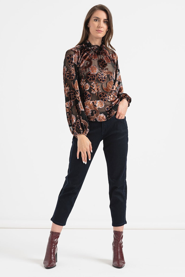 Scotch & Soda Bluza transparenta cu model floral - Pled.ro