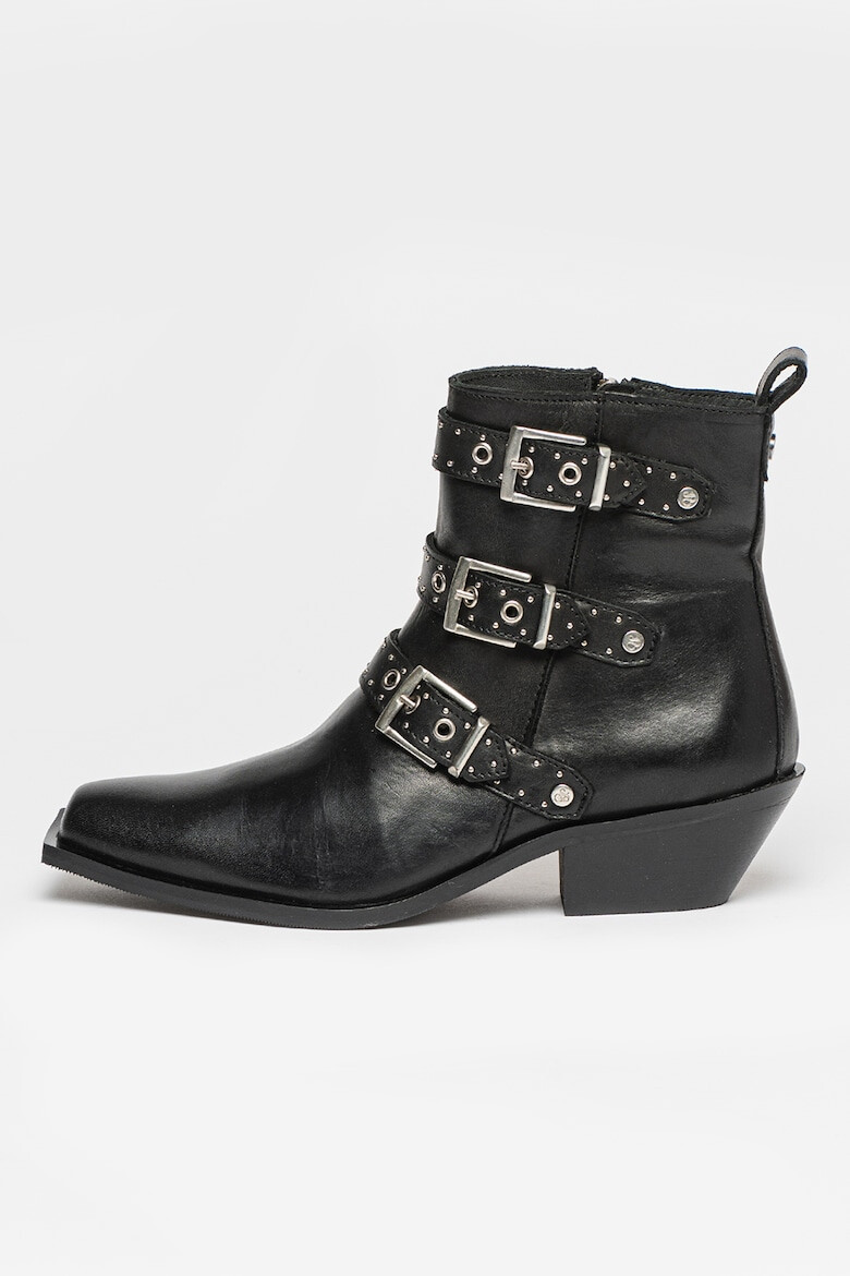 Scotch & Soda Botine de piele cu varf ascutit Claudia - Pled.ro