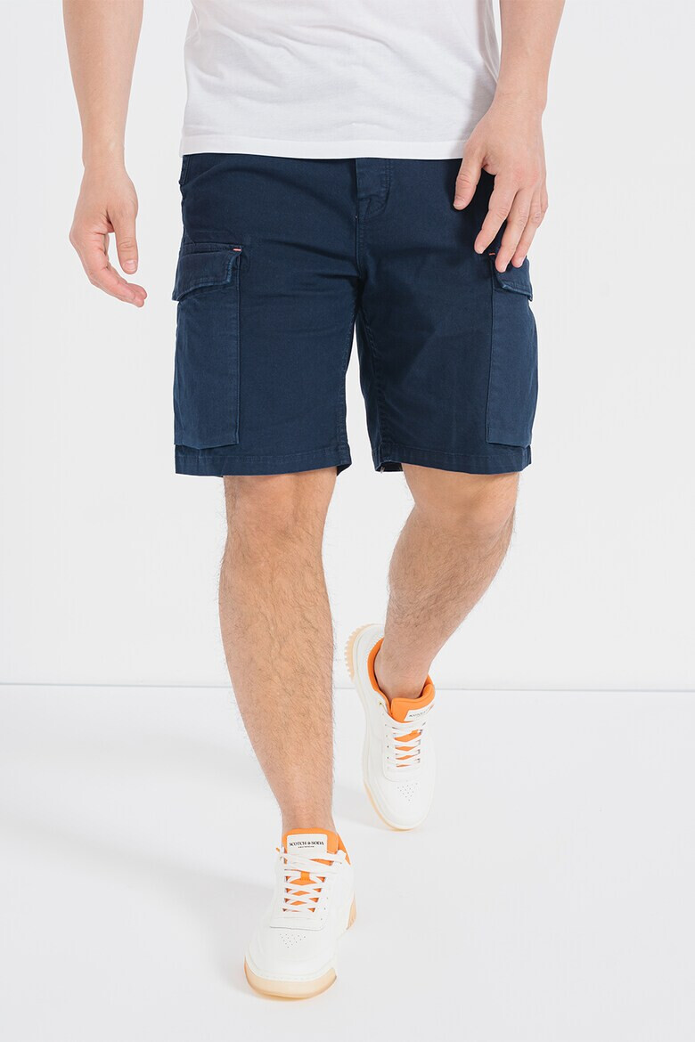 Scotch & Soda Pantaloni cargo scurti din amestec de bumbac - Pled.ro