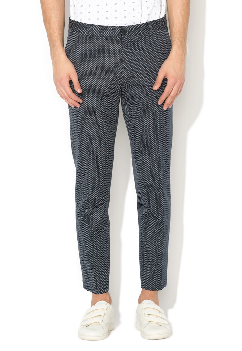 Scotch & Soda Pantaloni chino super slim fit cu imprimeu Mott - Pled.ro