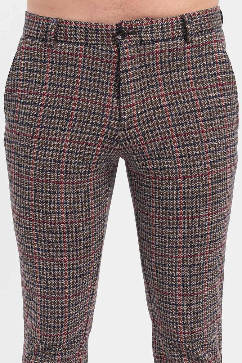 Scotch & Soda Pantaloni cu imprimeu houndstooth - Pled.ro