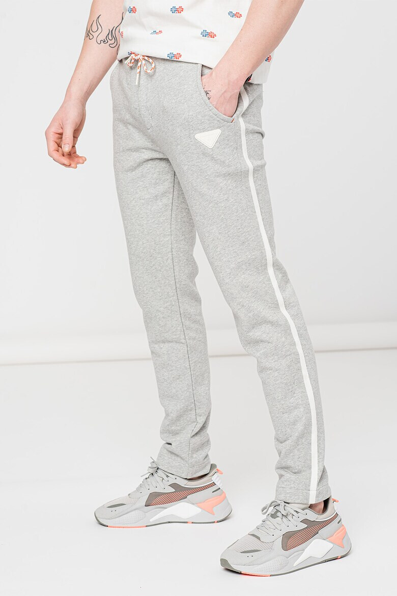 Scotch & Soda Pantaloni sport de bumbac organic cu benzi laterale contrastante - Pled.ro