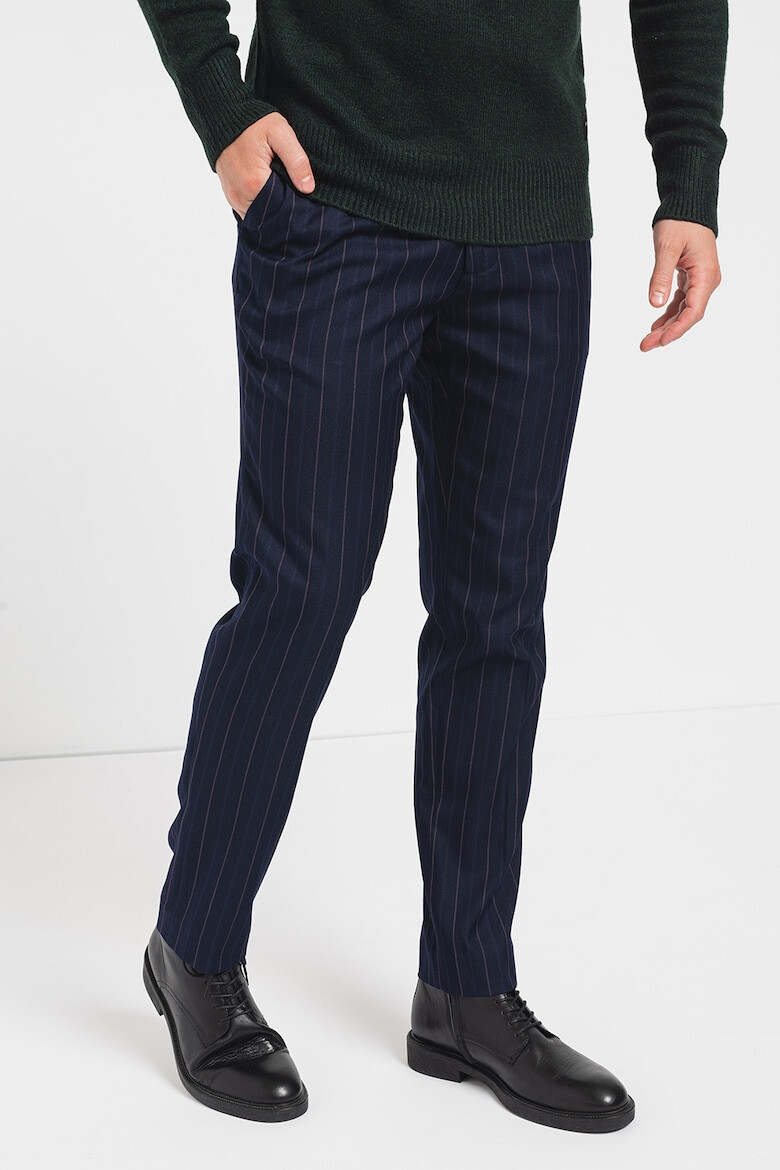 Scotch & Soda Pantaloni super slim fit cu model - Pled.ro