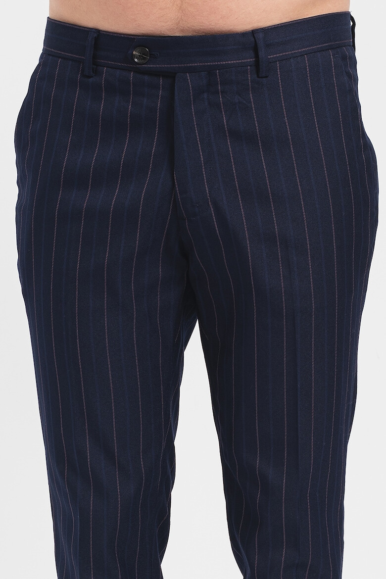 Scotch & Soda Pantaloni super slim fit cu model - Pled.ro