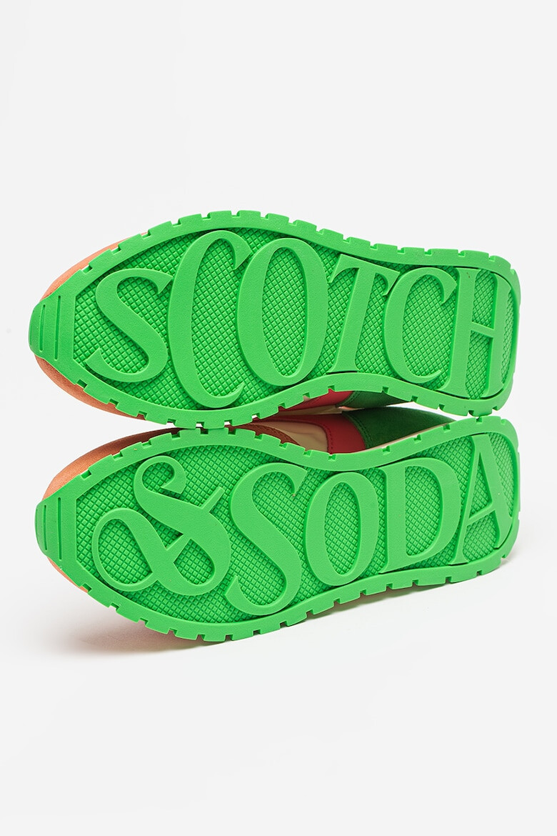 Scotch & Soda Pantofi sport cu model colorblock si garnituri de piele intoarsa Inez - Pled.ro