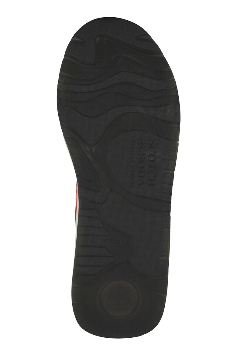 Scotch & Soda Pantofi sport de piele intoarsa cu insertii de plasa - Pled.ro