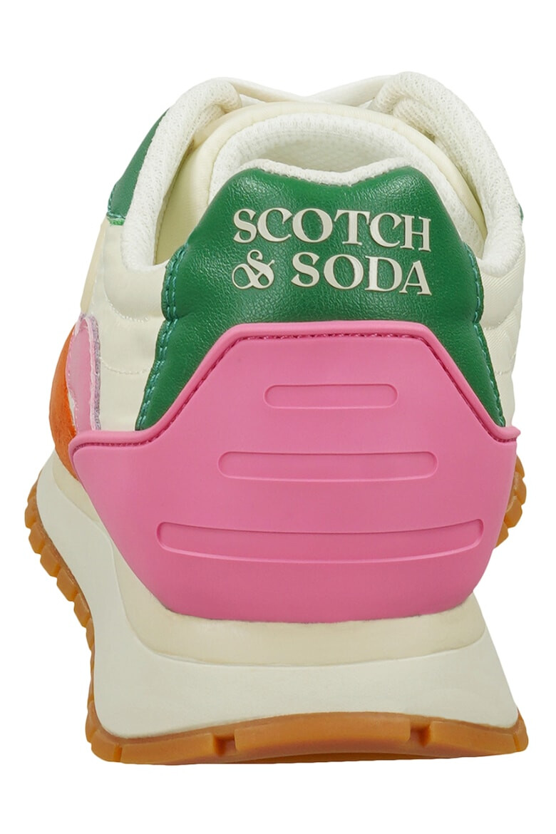 Scotch & Soda Pantofi sport de piele intoarsa si plasa Vivi - Pled.ro