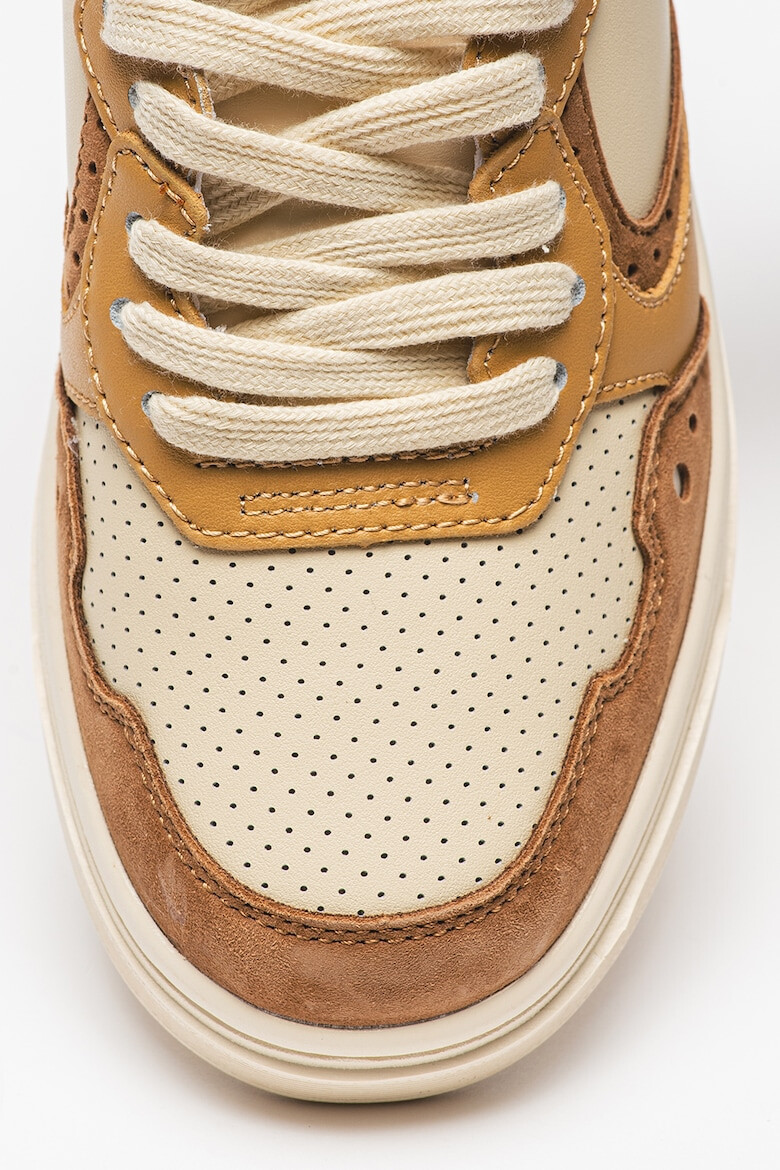 Scotch & Soda Pantofi sport low-top cu garnituri contrastante de piele si piele intoarsa Elli - Pled.ro