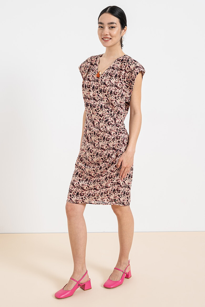 Scotch & Soda Rochie cu decolteu in V si model abstract - Pled.ro