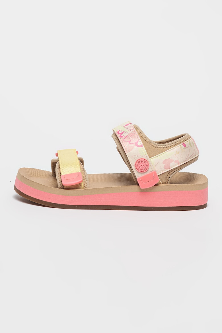 Scotch & Soda Sandale cu velcro si model floral Lydia - Pled.ro