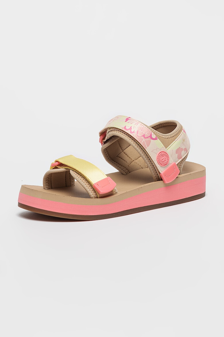 Scotch & Soda Sandale cu velcro si model floral Lydia - Pled.ro