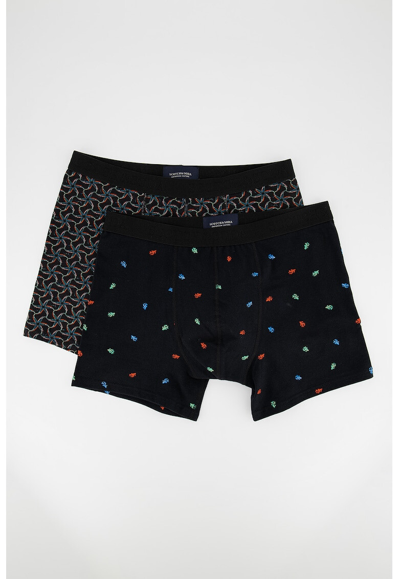 Scotch & Soda Set de boxeri cu imprimeu - 2 perechi - Pled.ro