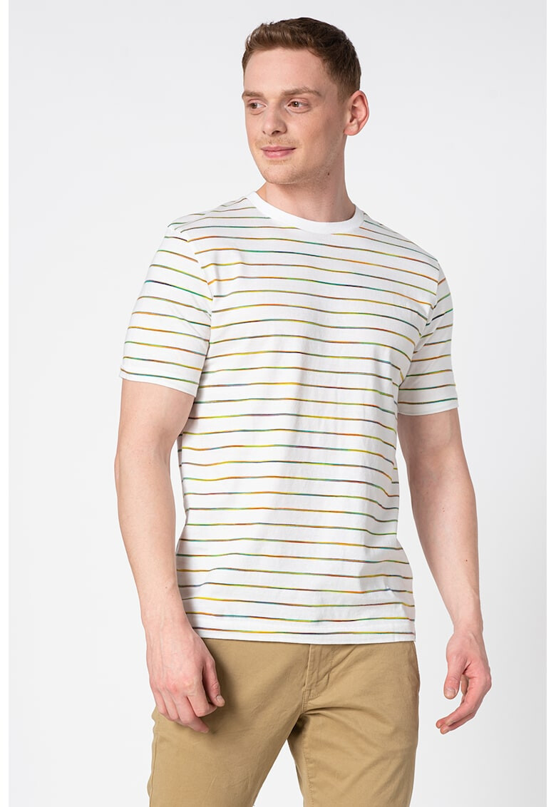 Scotch & Soda Tricou din bumbac cu model in dungi - Pled.ro