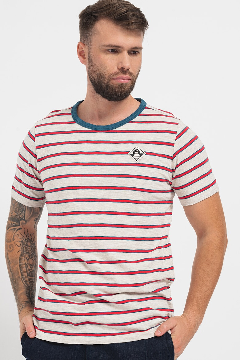 Scotch & Soda Tricou din bumbac cu model in dungi - Pled.ro