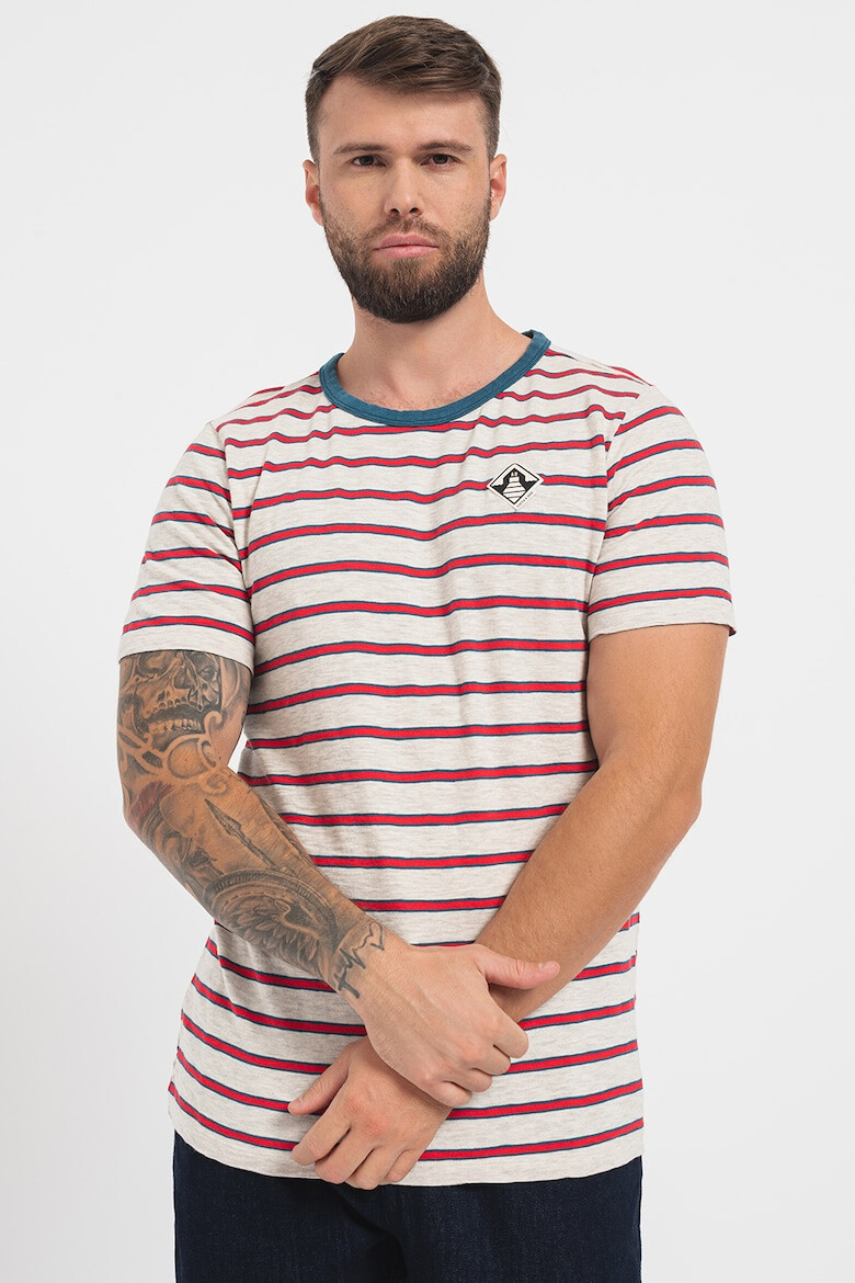 Scotch & Soda Tricou din bumbac cu model in dungi - Pled.ro