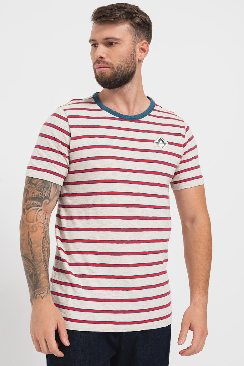 Scotch & Soda Tricou din bumbac cu model in dungi - Pled.ro