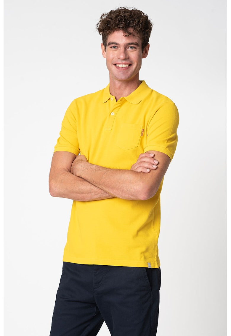 Scotch & Soda Tricou polo cu buzunar pe piept - Pled.ro