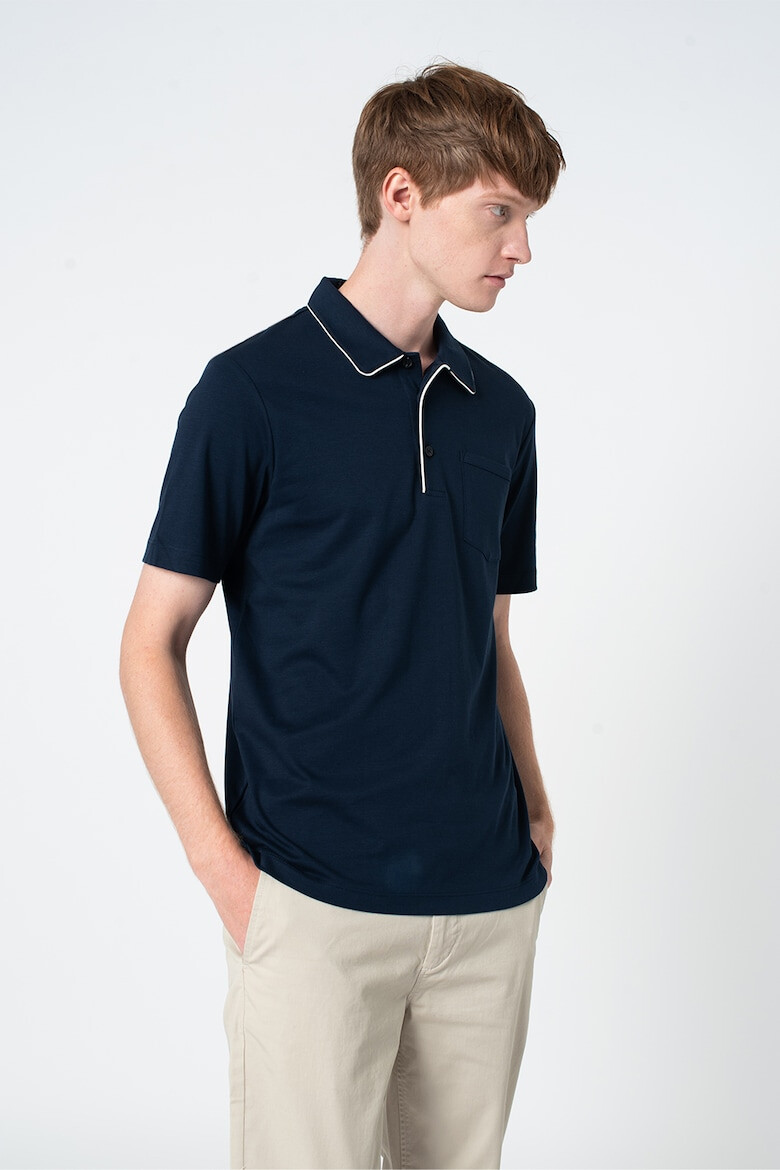 Scotch & Soda Tricou polo cu buzunar pe piept - Pled.ro