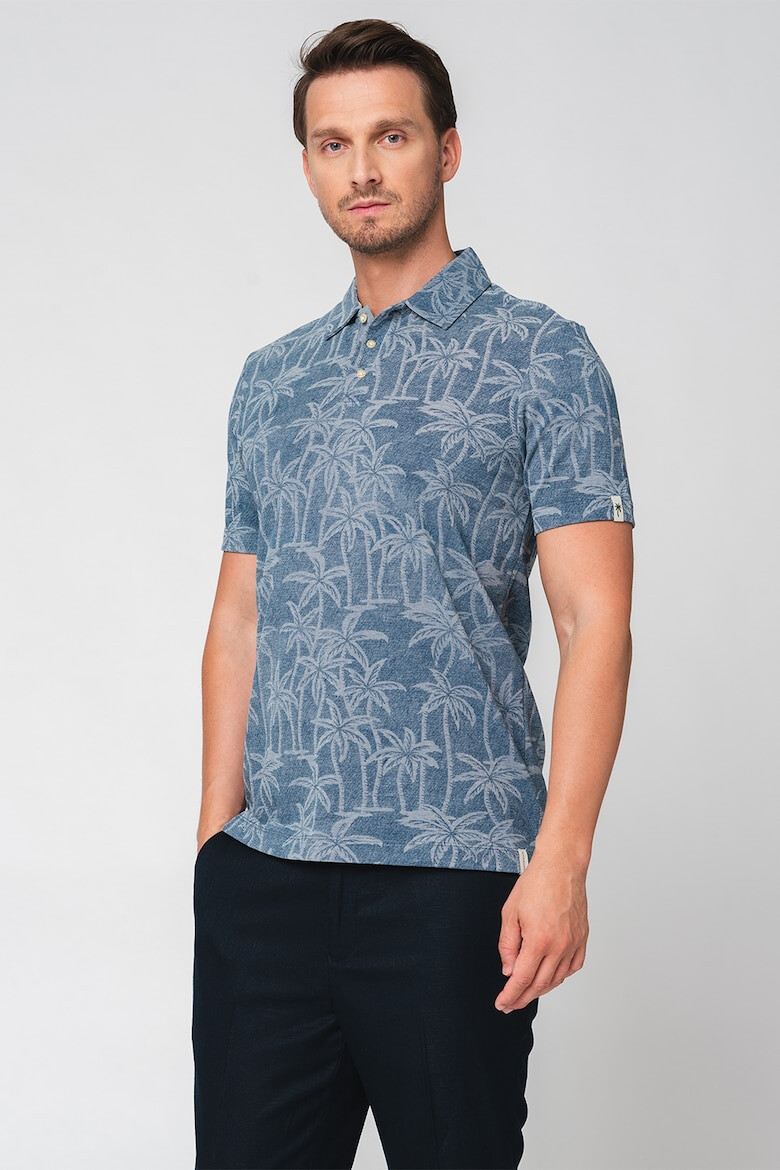 Scotch & Soda Tricou polo cu imprimeu tropical - Pled.ro