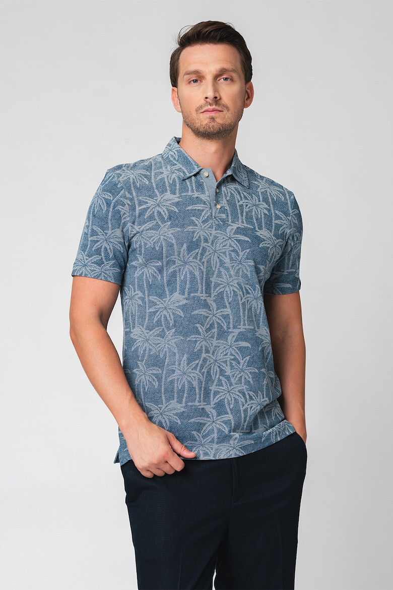 Scotch & Soda Tricou polo cu imprimeu tropical - Pled.ro