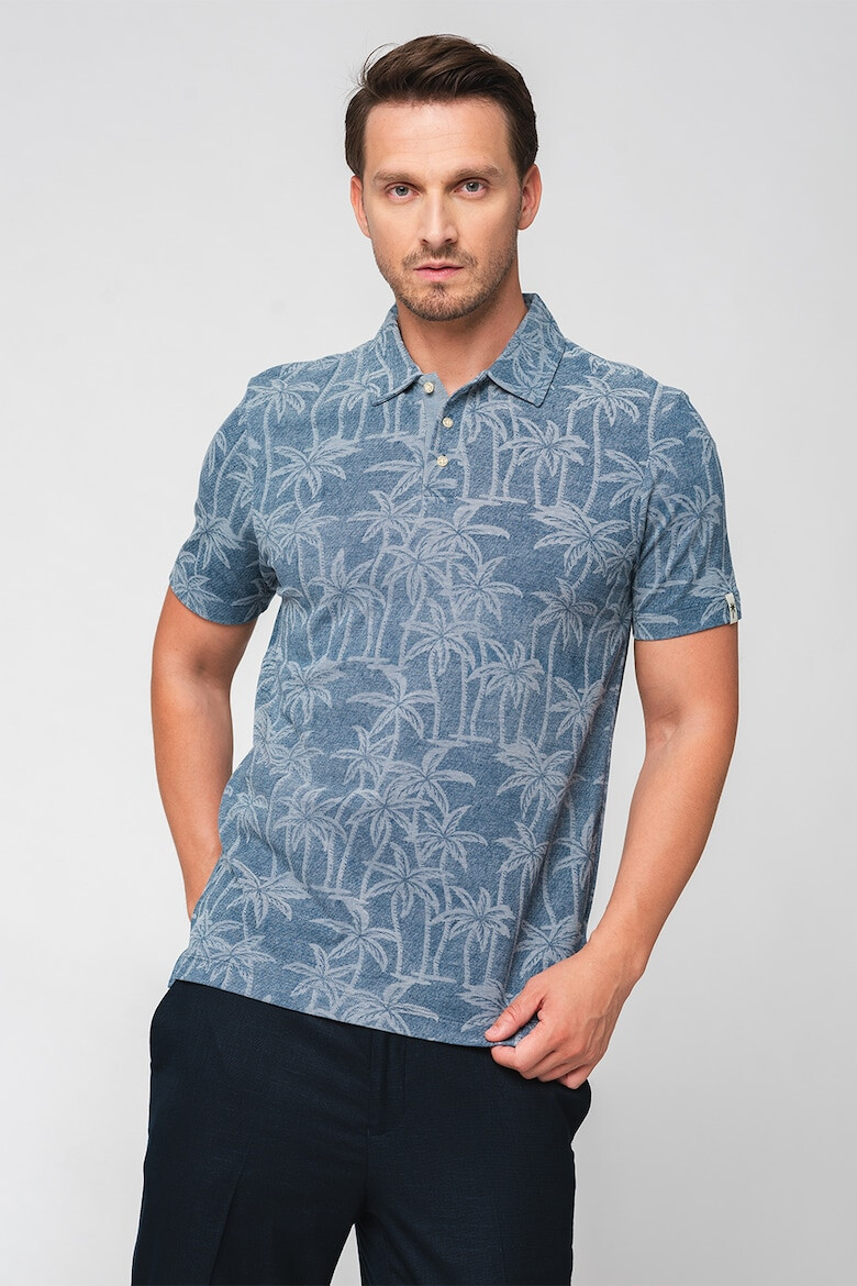 Scotch & Soda Tricou polo cu imprimeu tropical - Pled.ro