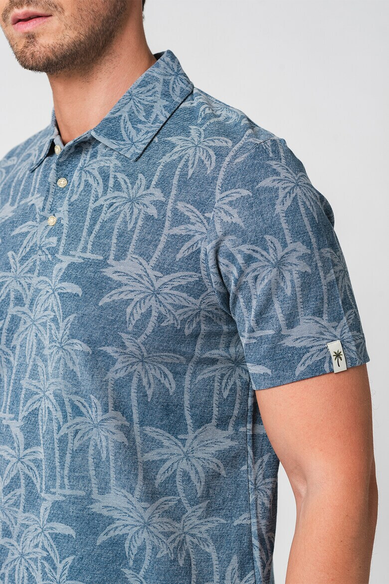 Scotch & Soda Tricou polo cu imprimeu tropical - Pled.ro