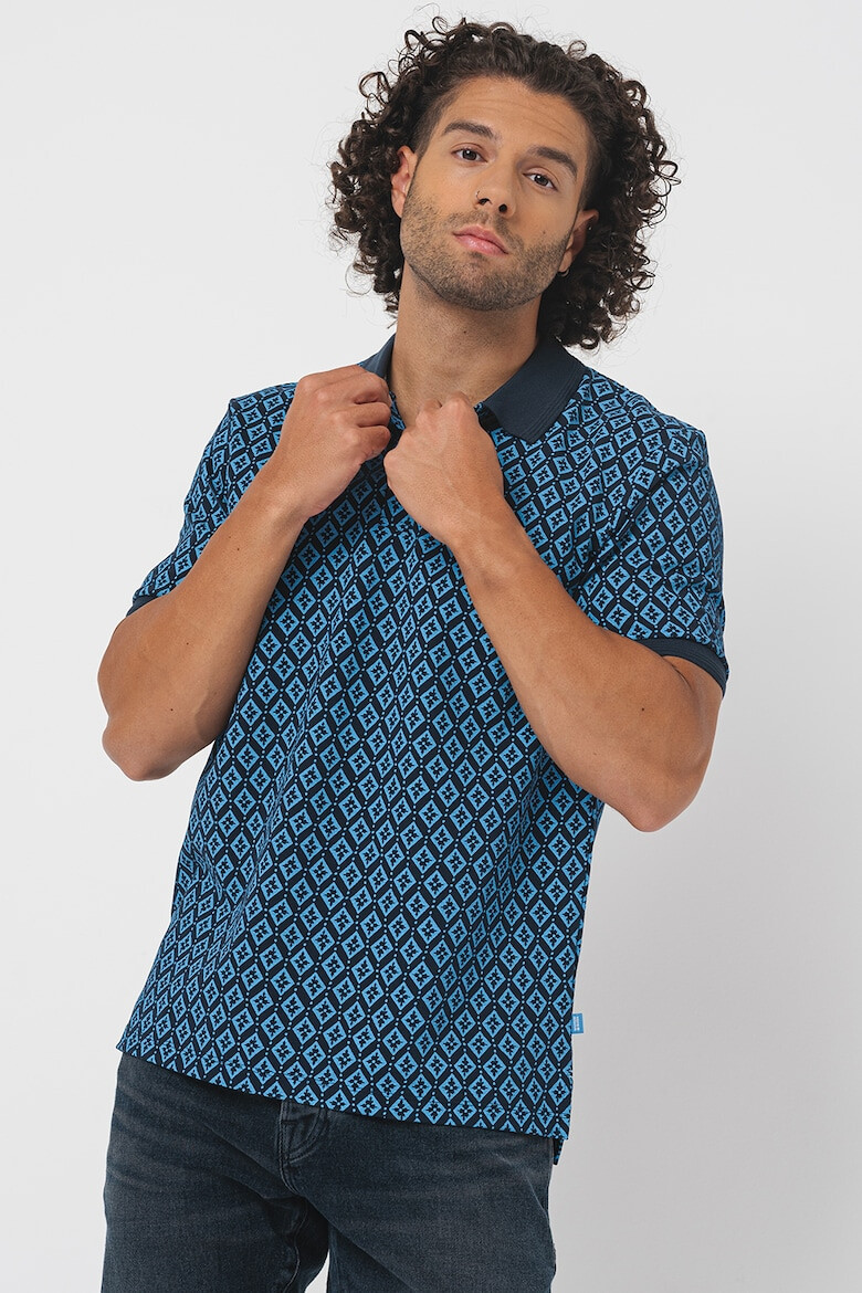 Scotch & Soda Tricou polo de bumbac cu imprimeu - Pled.ro