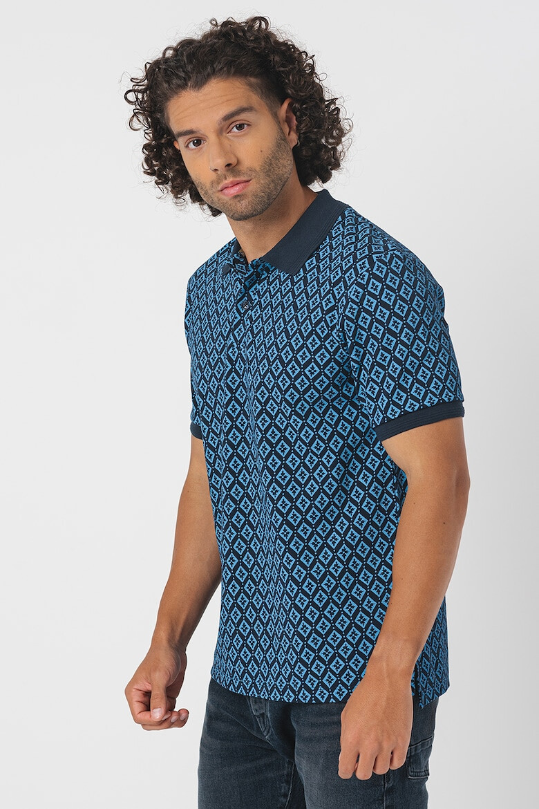 Scotch & Soda Tricou polo de bumbac cu imprimeu - Pled.ro