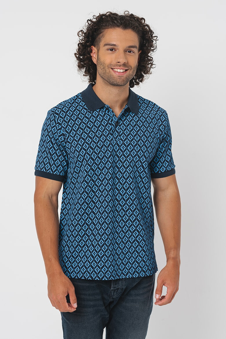 Scotch & Soda Tricou polo de bumbac cu imprimeu - Pled.ro