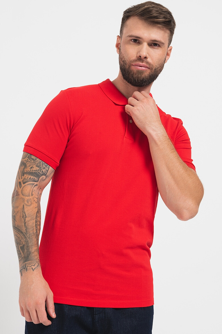 Scotch & Soda Tricou polo de bumbac cu model pique - Pled.ro