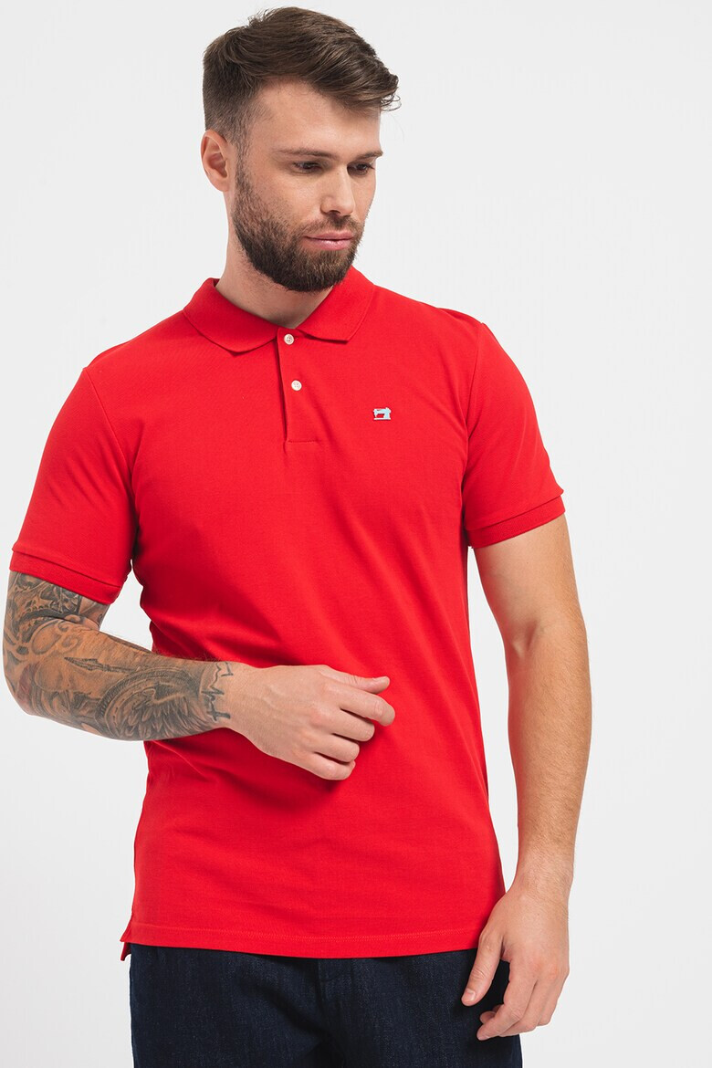 Scotch & Soda Tricou polo de bumbac cu model pique - Pled.ro