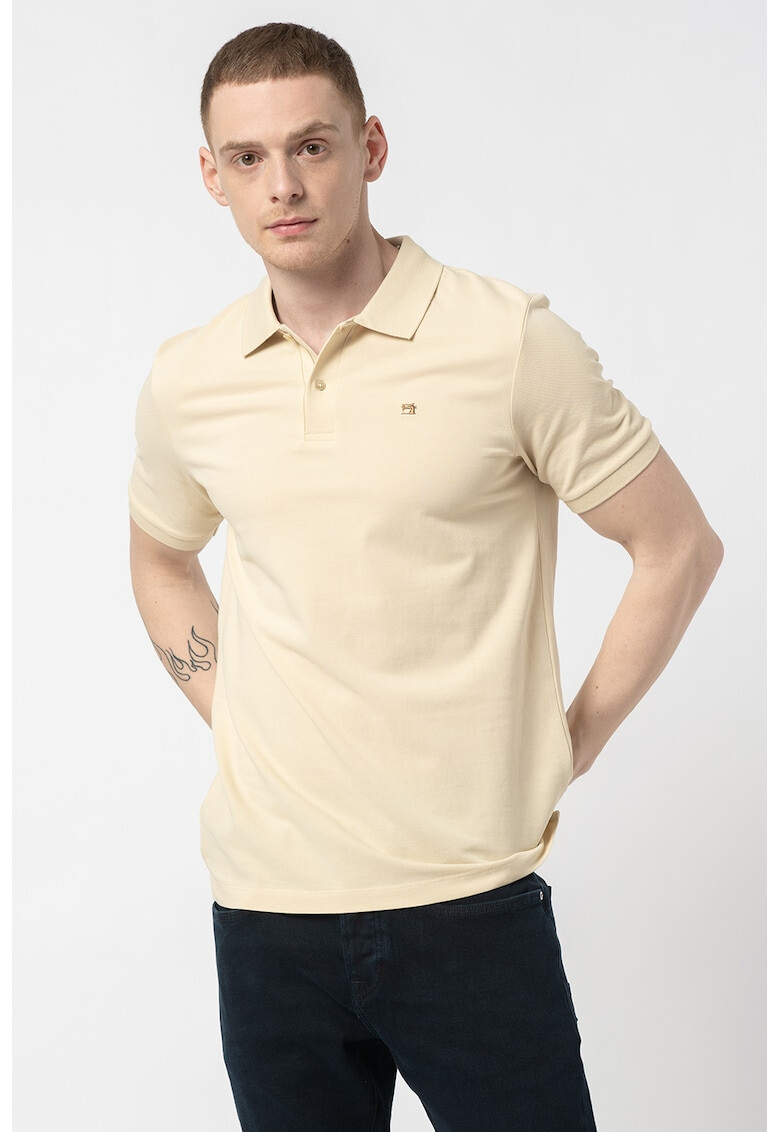 Scotch & Soda Tricou polo de bumbac organic cu logo - Pled.ro