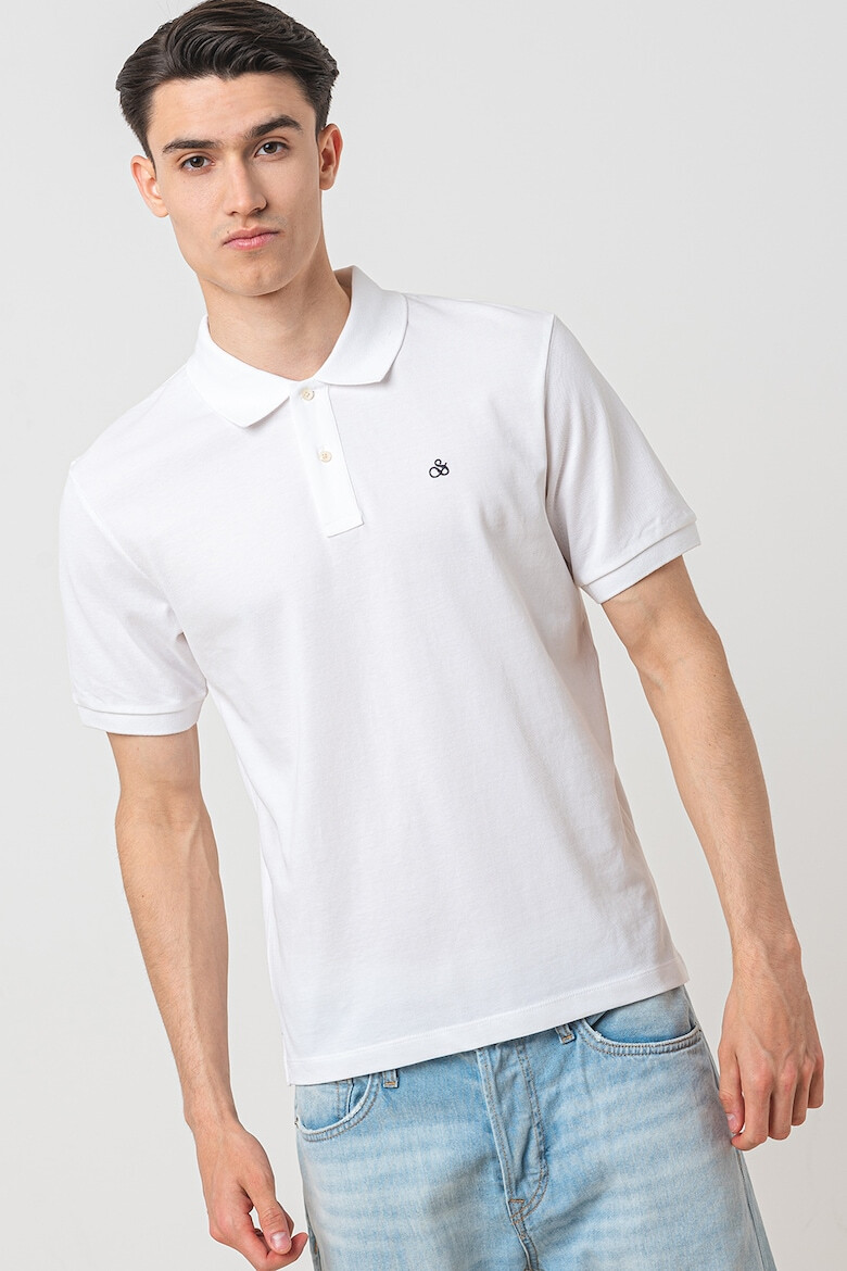 Scotch & Soda Tricou polo din bumbac cu detaliu logo - Pled.ro