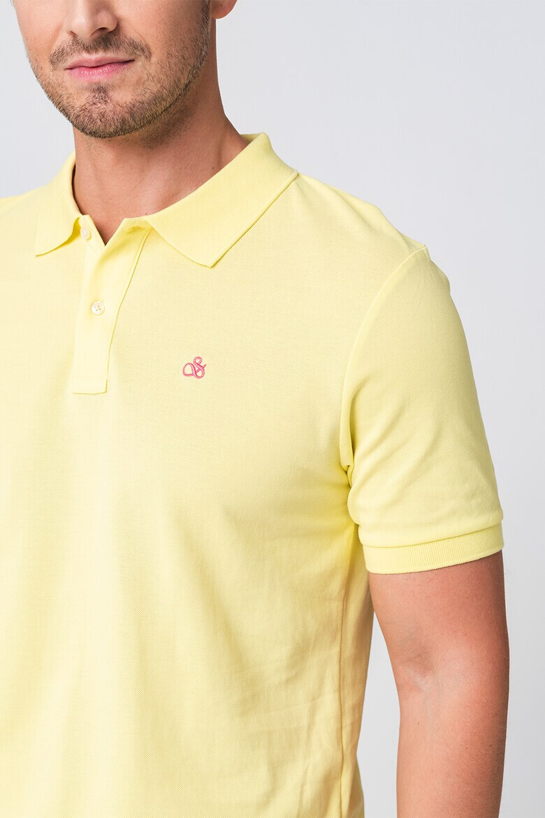 Scotch & Soda Tricou polo din bumbac organic - Pled.ro