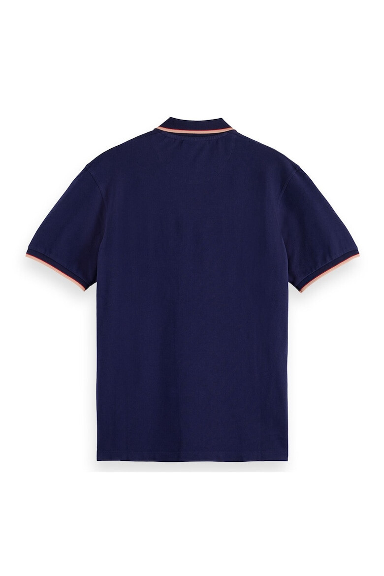 Scotch & Soda Tricou polo din material pique Tipping - Pled.ro