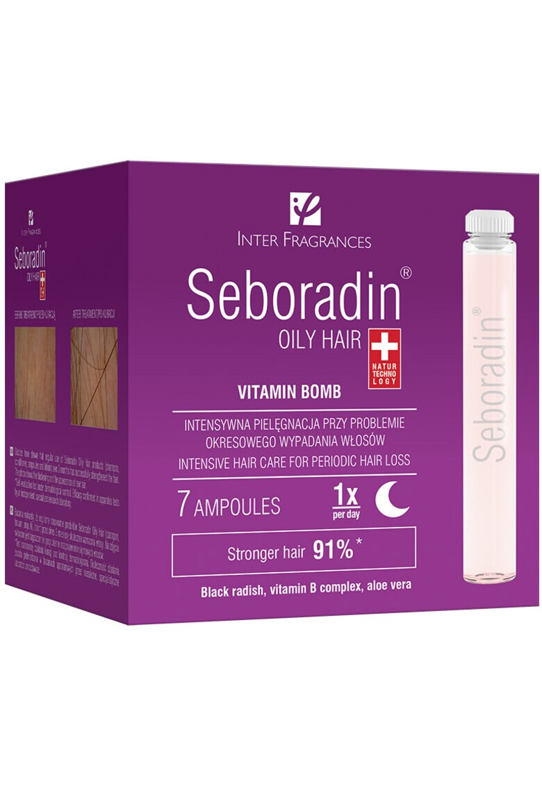 Seboradin Fiole Oily pentru par cu tendinta de ingrasare 55 ml - Pled.ro