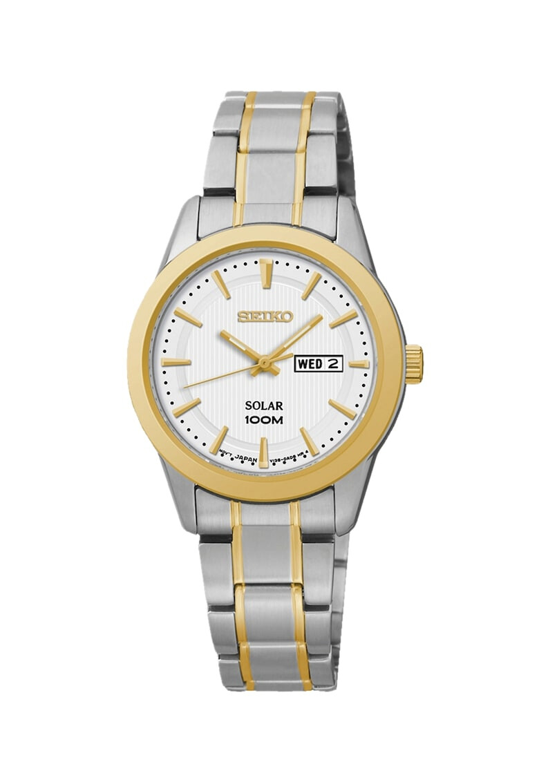 Seiko Ceas cu baterie solara si bratara metalica - Pled.ro