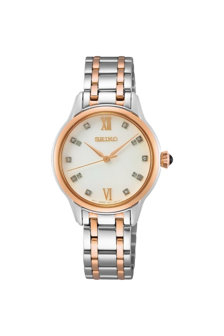 Seiko Ceas dama SRZ542P1 Quartz Argintiu Rose gold - Pled.ro