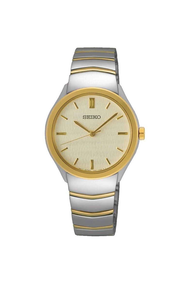 Seiko Ceas dama SUR550P1 Quartz Argintiu Auriu - Pled.ro