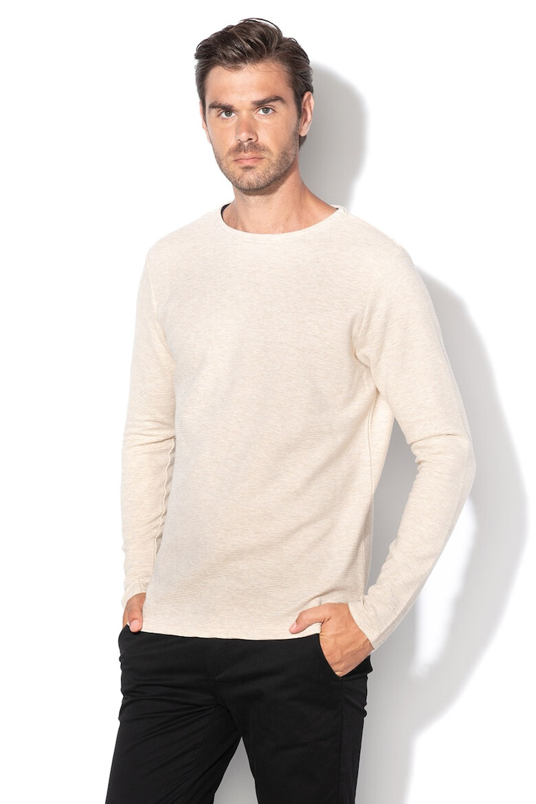 Selected Homme Bluza cu decolteu la baza gatului si striatii Timothy - Pled.ro