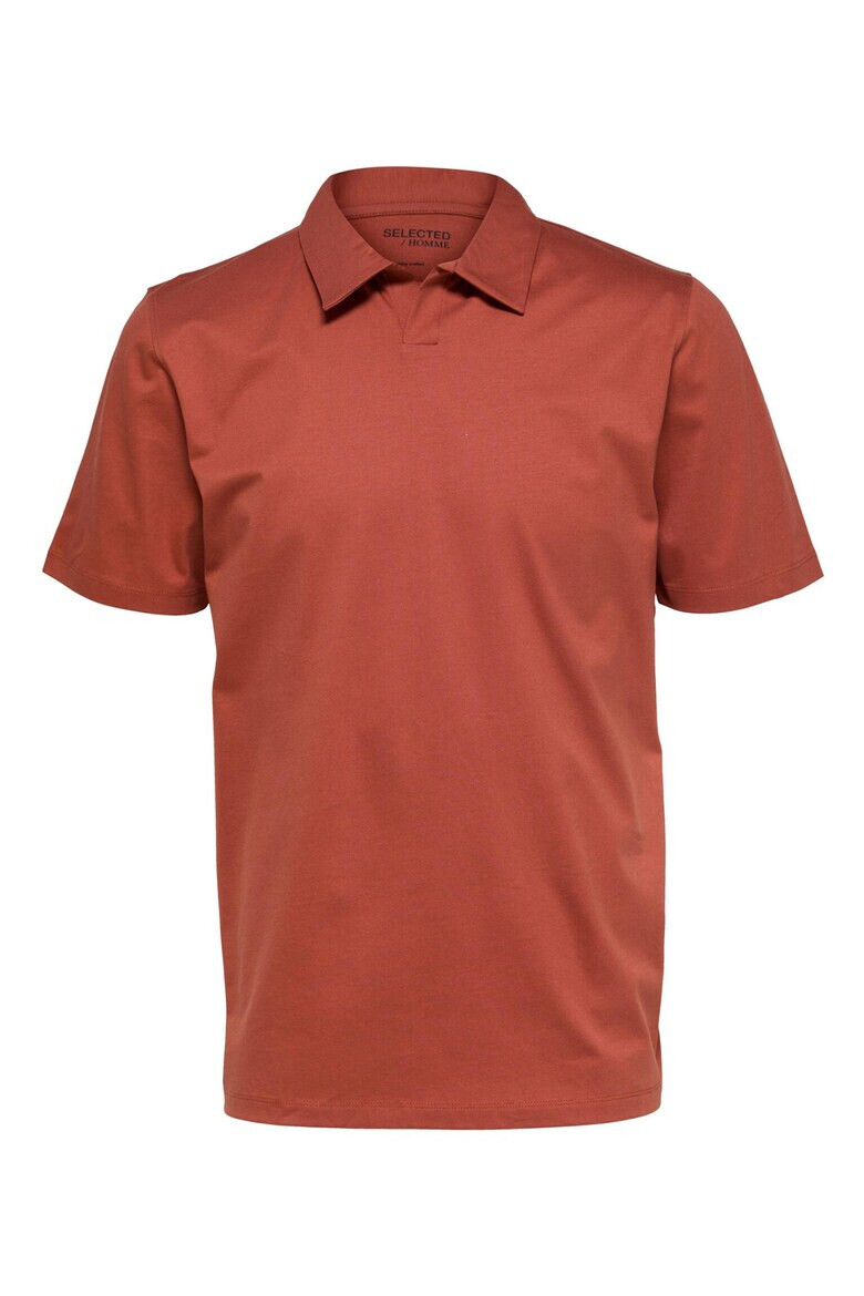 Selected Homme Tricou polo barbati 301857068 Bumbac organic Rosu - Pled.ro