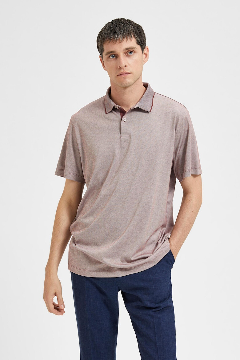 Selected Homme Tricou polo din amestec de bumbac organic - Pled.ro