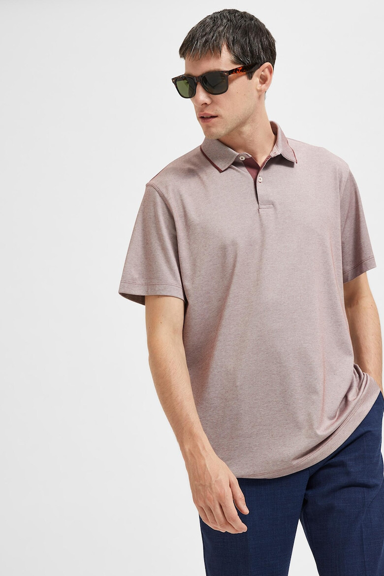 Selected Homme Tricou polo din amestec de bumbac organic - Pled.ro