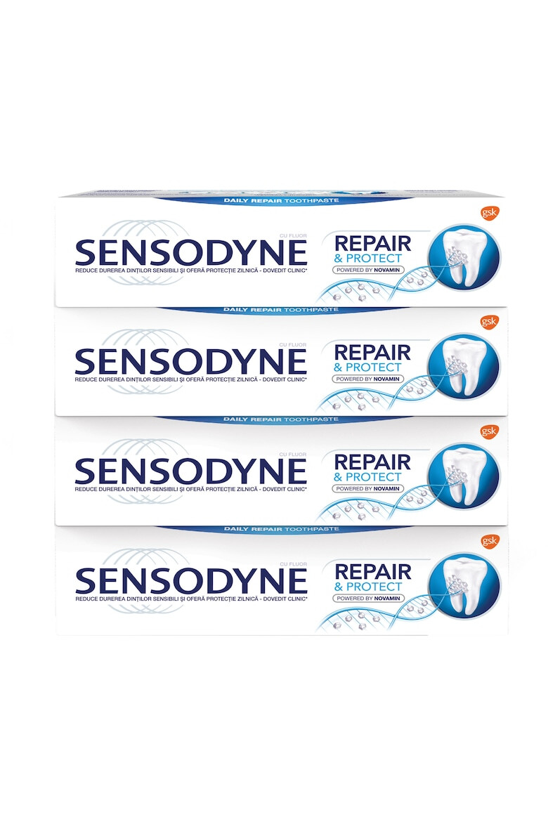 Sensodyne Pachet Promo: 4 x Pasta de dinti Repair and Protect 75ml - Pled.ro