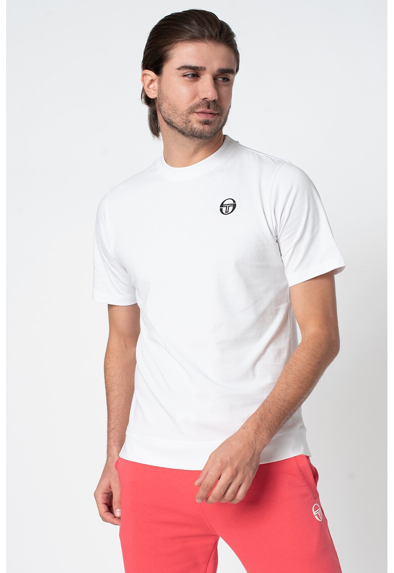 Sergio Tacchini Tricou cu decolteu la baza gatului si detaliu logo pe piept Calgary - Pled.ro